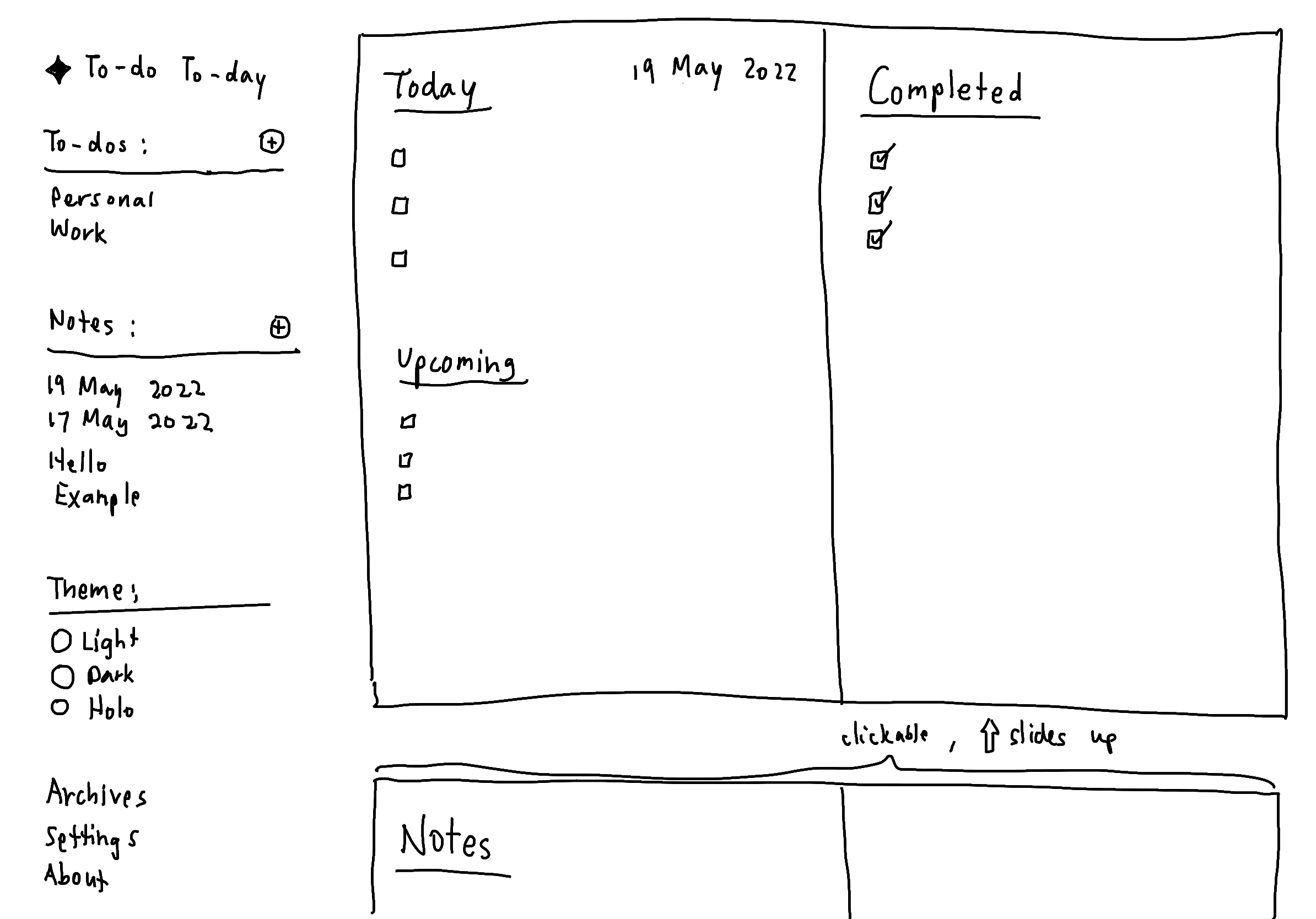 todo&notes javascript